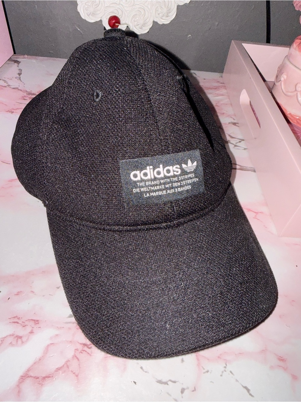 adidas Black Men's Trefoil Patch Baseball Cap